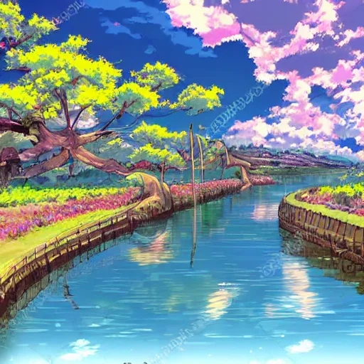 Prompt: beautiful anime landscape