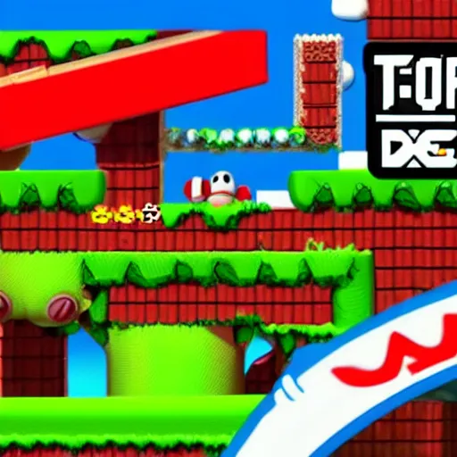 Image similar to first - person gopro footage of toad running through a real world version of a level in super mario bros 2