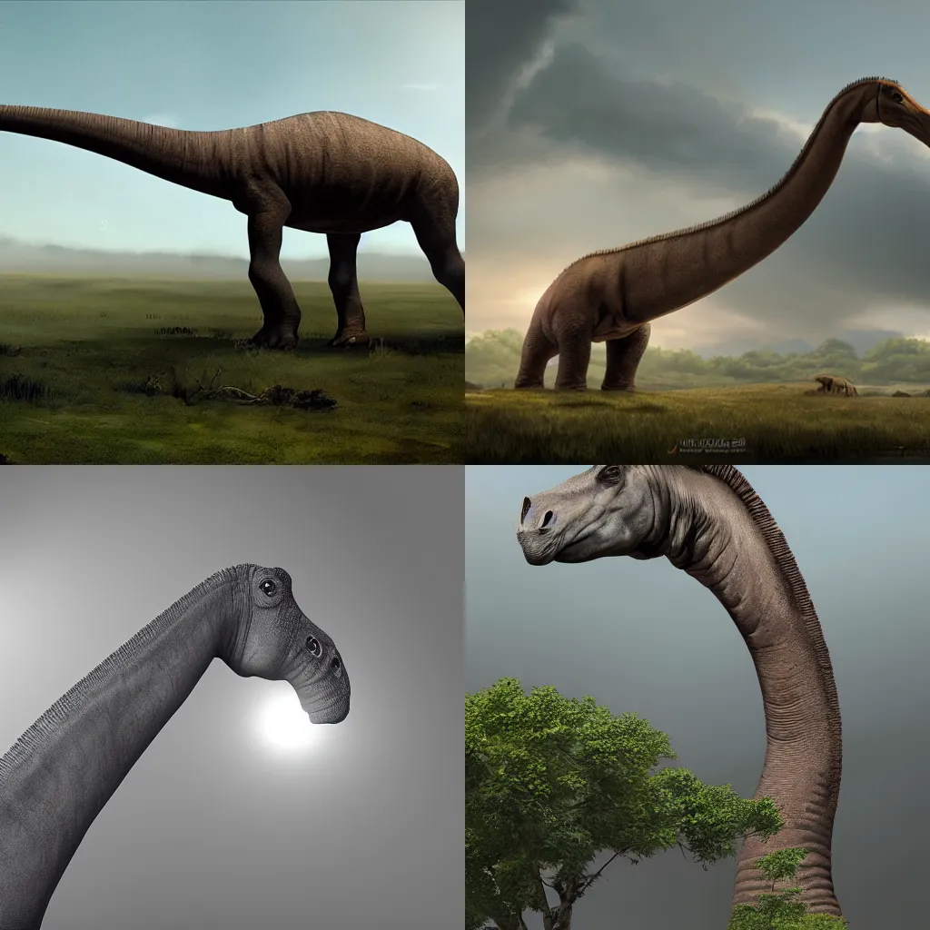 Prompt: Brachiosaurus, CGsociety