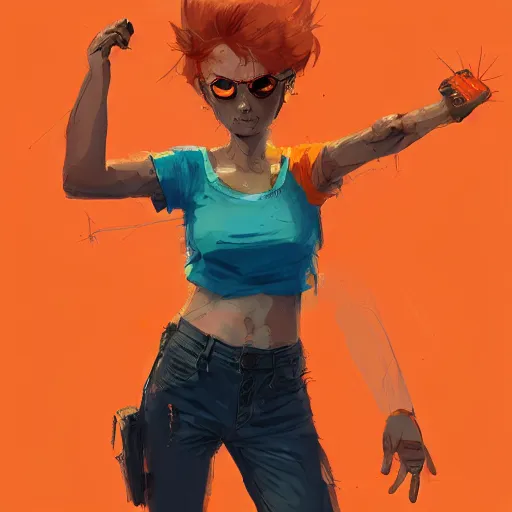 Image similar to man in orange t - shirt hugging girl, vivid colors, character sheet, fine details, concept design, contrast, kim jung gi, greg rutkowski, trending on artstation, 8 k, full body, turnaround, front view, back view, ultra wide angle