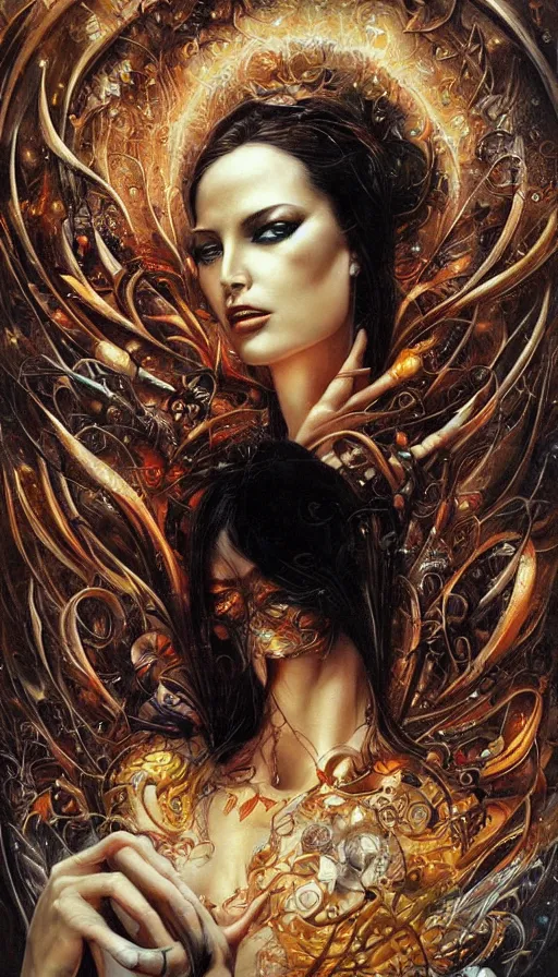 Prompt: techno artwork, by karol bak