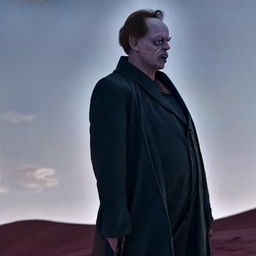 Image similar to steve buscemi as baron harkonnen in a still from the film Dune (2021)