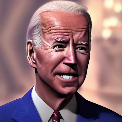 Image similar to joe biden on meth as seen in award winning animated pixar movie 4k octane render