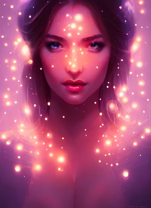 Image similar to water, glowing lights!! intricate elegant, highly detailed, digital painting, artstation, concept art, smooth, sharp focus, illustration, art by artgerm