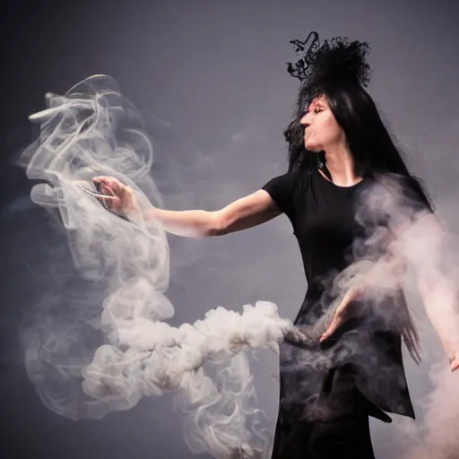 Image similar to smoke dancer