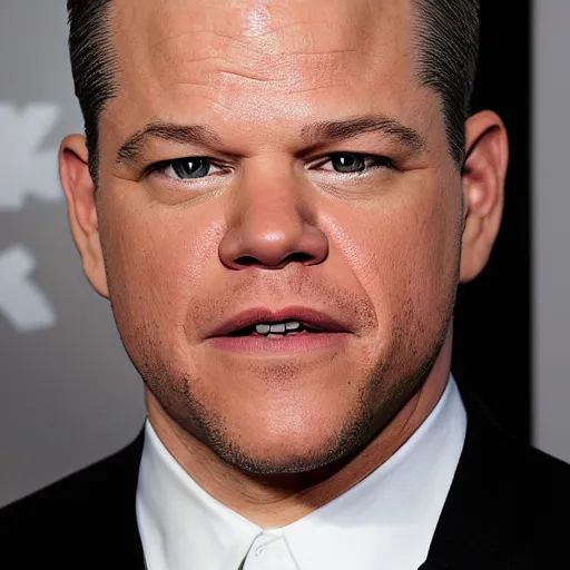 Prompt: bald matt damon