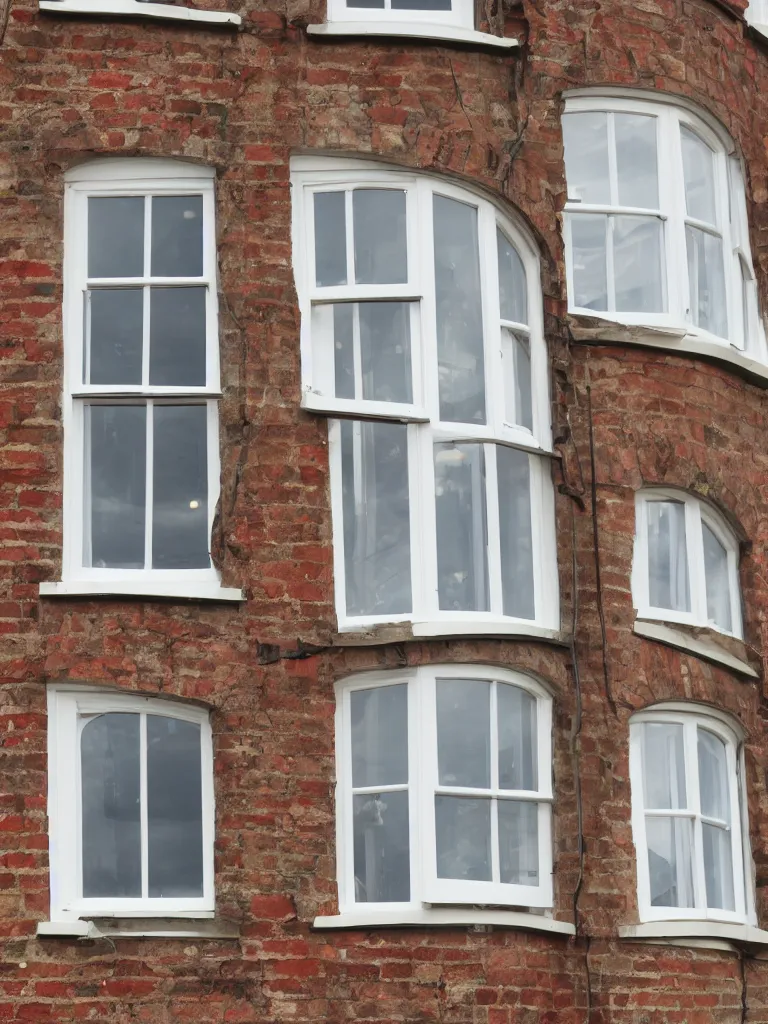 Image similar to oval sash window on a british wall