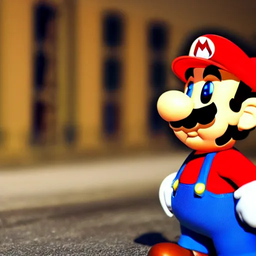 Image similar to biblically correct super mario, highly detailed, extremely high quality, hd, 4 k, 8 k, professional photographer, 4 0 mp, lifelike, top - rated, award winning, realistic, detailed lighting, detailed shadows, sharp, no blur, edited, corrected, trending