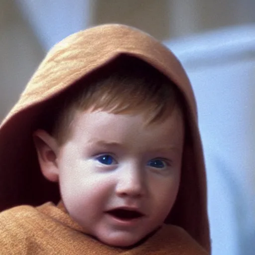 Prompt: a photo of obi wan kenobi as a baby