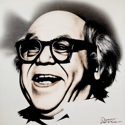 Image similar to danny devito by warhol