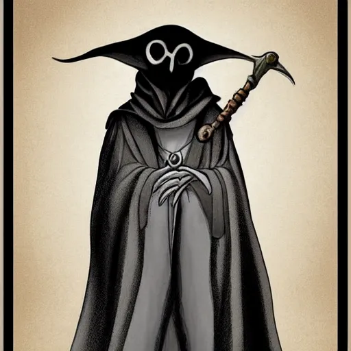 Prompt: plague doctor by miles yoshida