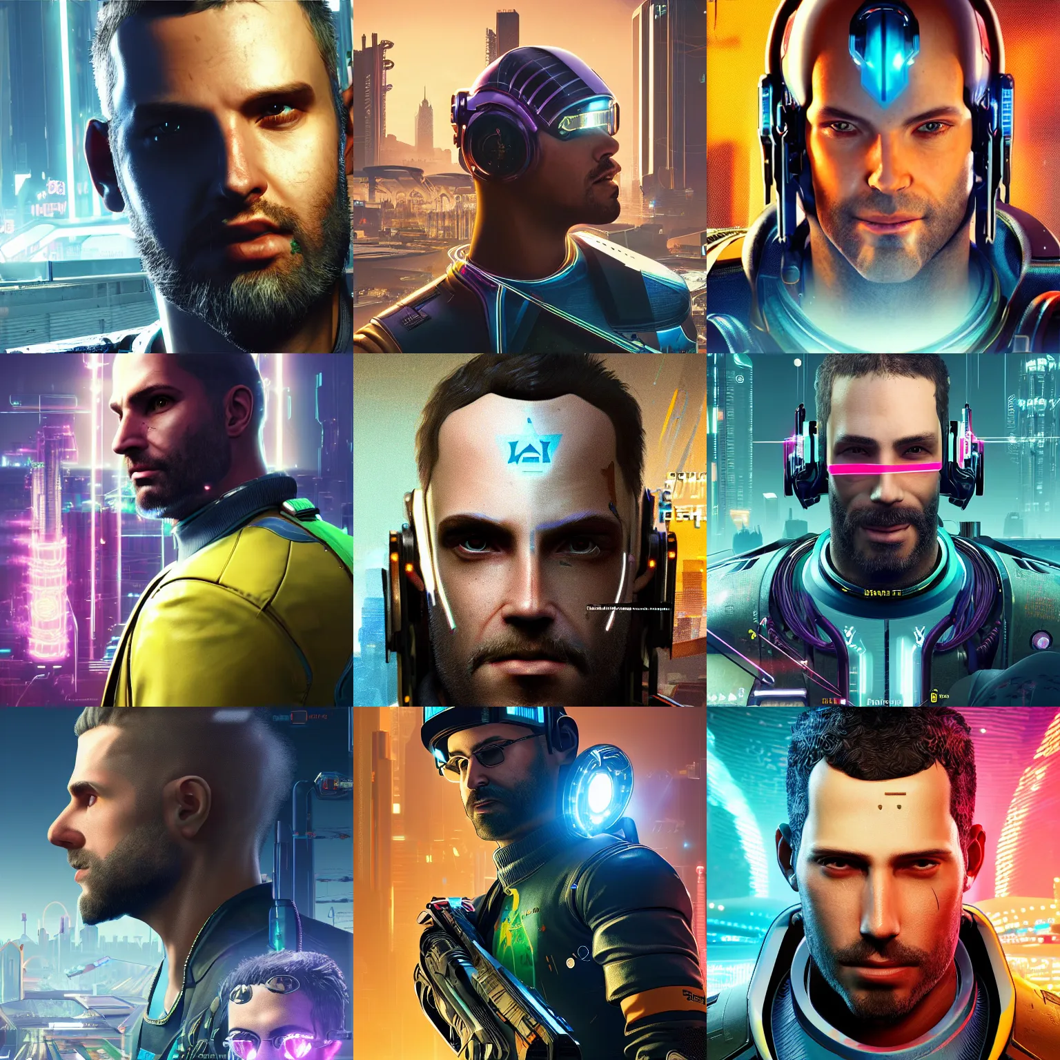 Prompt: isaac albert arthur, science and futurism portrait in cyberpunk 2 0 7 7 3 8 4 0 x 2 1 6 0 cosmos