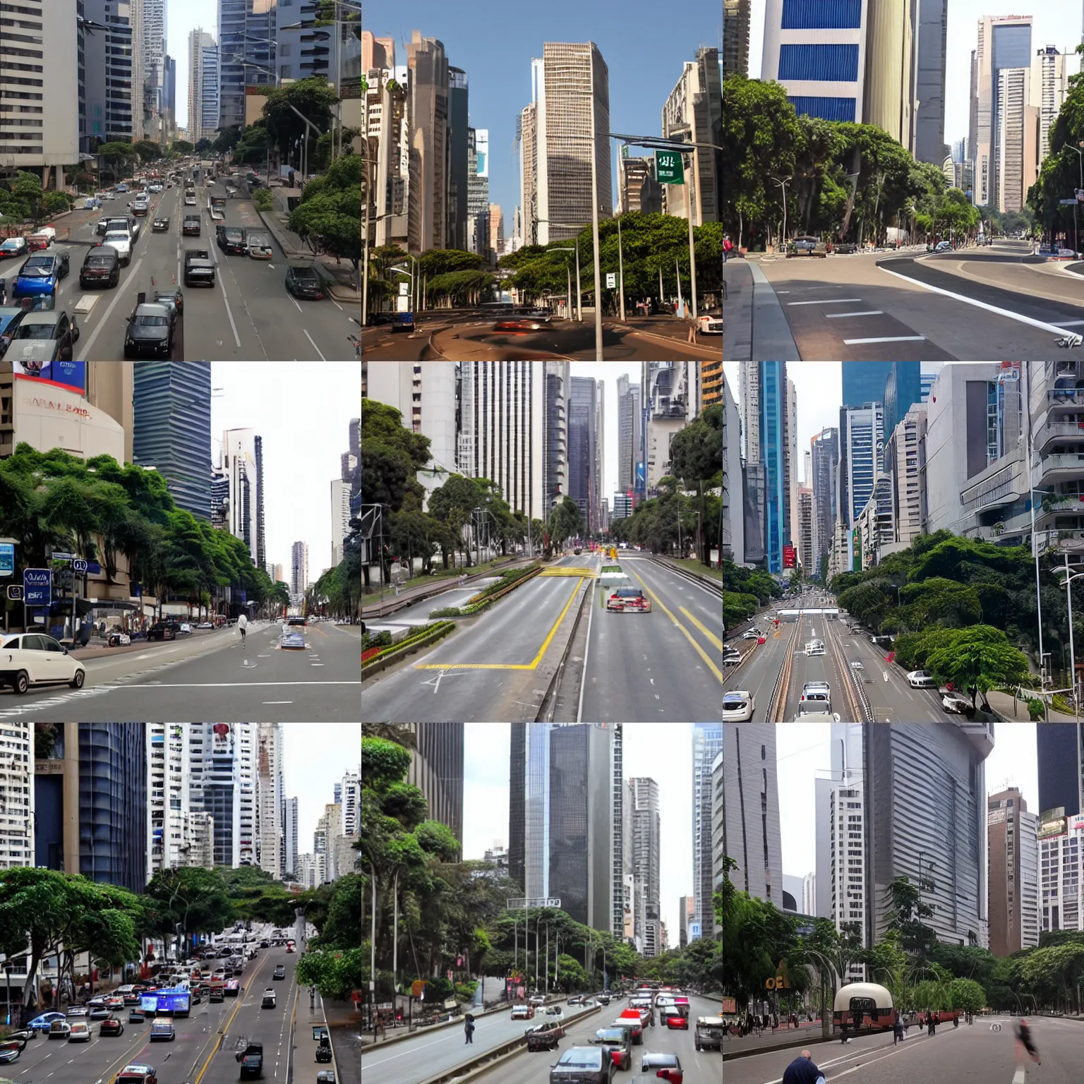 Prompt: avenida paulista in will esner style