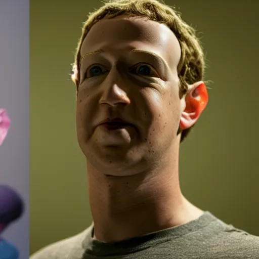 Image similar to Mark Zuckerberg turning into a reptile humanoid, 4k, full body, realistic, sci-fi