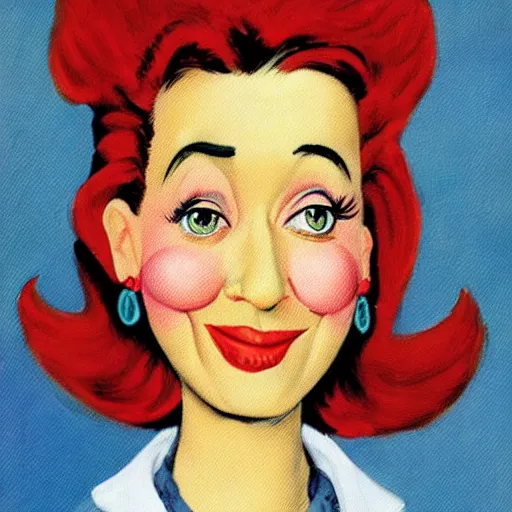 Prompt: Female Portrait, by Dr. Seuss.