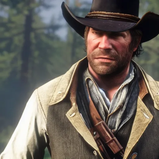 arthur morgan from the game red dead redemption 2, Stable Diffusion