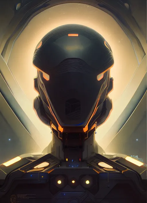 Image similar to symmetry!! portrait of space soldier, tech wear, scifi, glowing lights!! intricate elegant, highly detailed, oil painting, artstation, concept art, smooth, sharp focus, illustration, art by artgerm and greg rutkowski and alphonse mucha