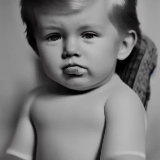 Image similar to young Donald trump wearing a diaper, high resolution film still, 8k, HDR color, film by Simon Langton and David Frankel,