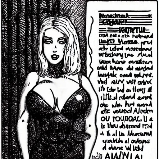 Image similar to Kaitlyn Michelle Siragusa, better known as Amouranth, by R. Crumb