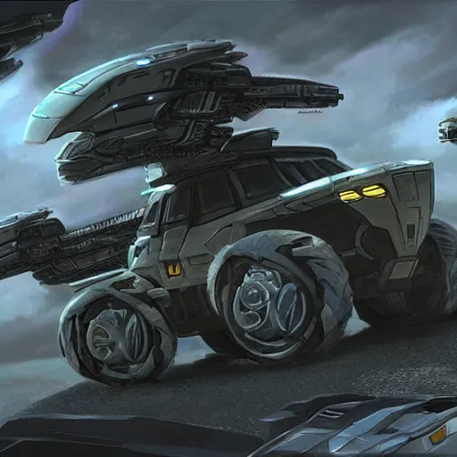 Image similar to concept art prometheus halo vehicles