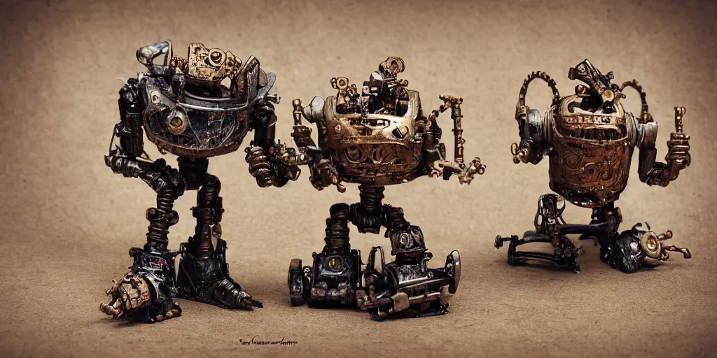 Image similar to robot goblin steampunk mine