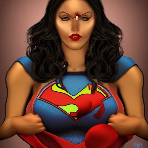 Image similar to super seductive super woman a, hyper realism, 8k, depth of field. W 1024