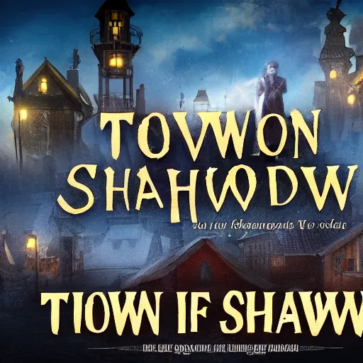 Prompt: town of shadow people