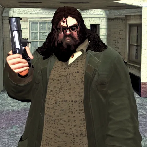 Image similar to ps 1 hagrid gun gta 3 npc