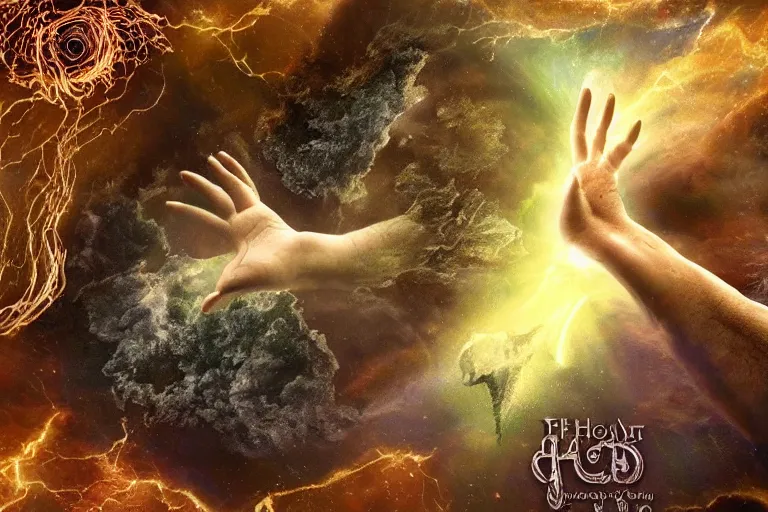 Prompt: the hand of god throughout fantasy, it fantasize a dusting of tomorrow