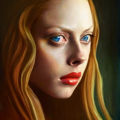 Prompt: ultra realistic portrait painting of deborah ann woll, art by frank frazetta, 4 k, ultra realistic, highly detailed, epic lighting