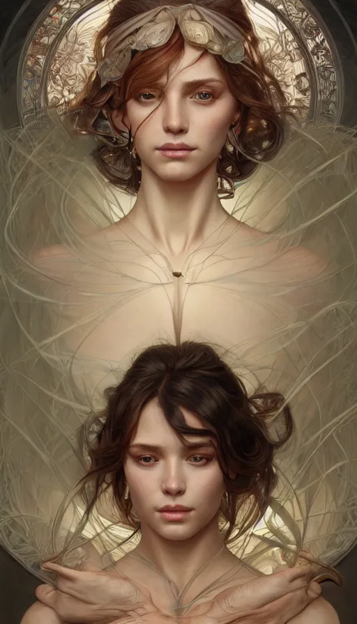 Image similar to metamorphosis, perfectly-centered-Portrait of the most beautiful woman on the planet, insane, intricate, highly detailed, digital painting, artstation, concept art, smooth, sharp focus, illustration, Unreal Engine 5, 8K, art by artgerm and greg rutkowski and alphonse mucha