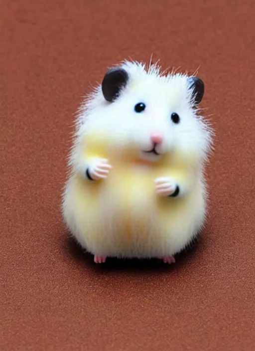 Image similar to 80mm resin detailed miniature of cute fluffy hamster, Product Introduction Photos, 4K, Full body, simple background