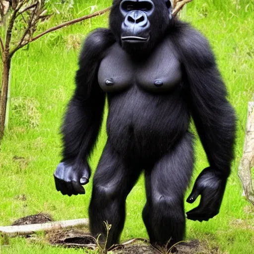 scary real gorilla