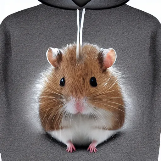 Image similar to hamster with hood