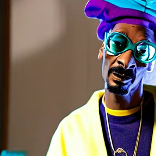 Image similar to Snoop Dogg guest starring in an episode of The Simpsons