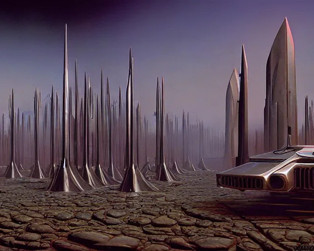 Image similar to The forks forks forks, sci-fi cinematic scene by Jim Burns