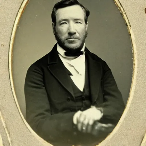 Prompt: a photograph of tim allen taken in 1 8 6 5