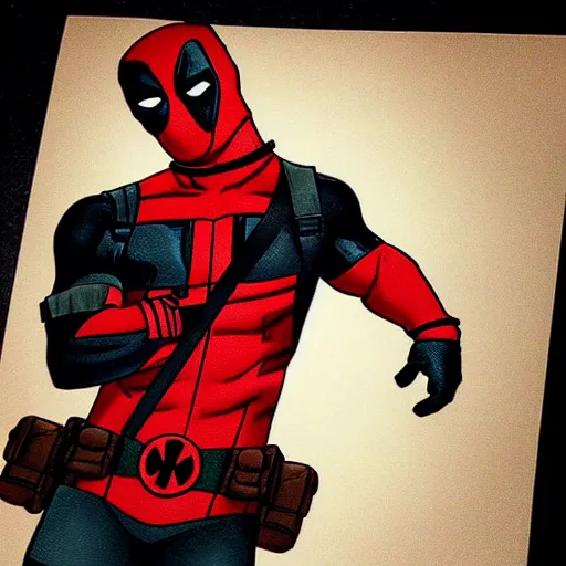 Image similar to Deadpool got a love letter