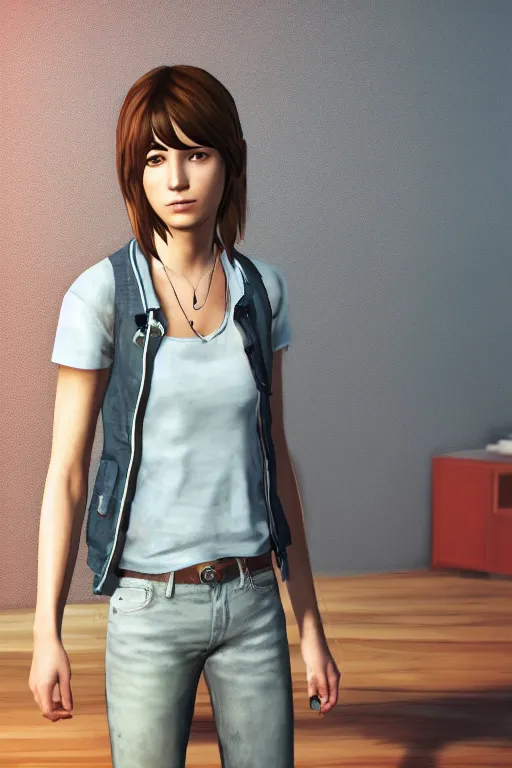 Prompt: Max Caulfield in Unreal Engine 3D Render. Life is Strange