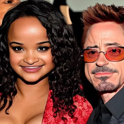 Image similar to kyla pratt and robert downey jr.