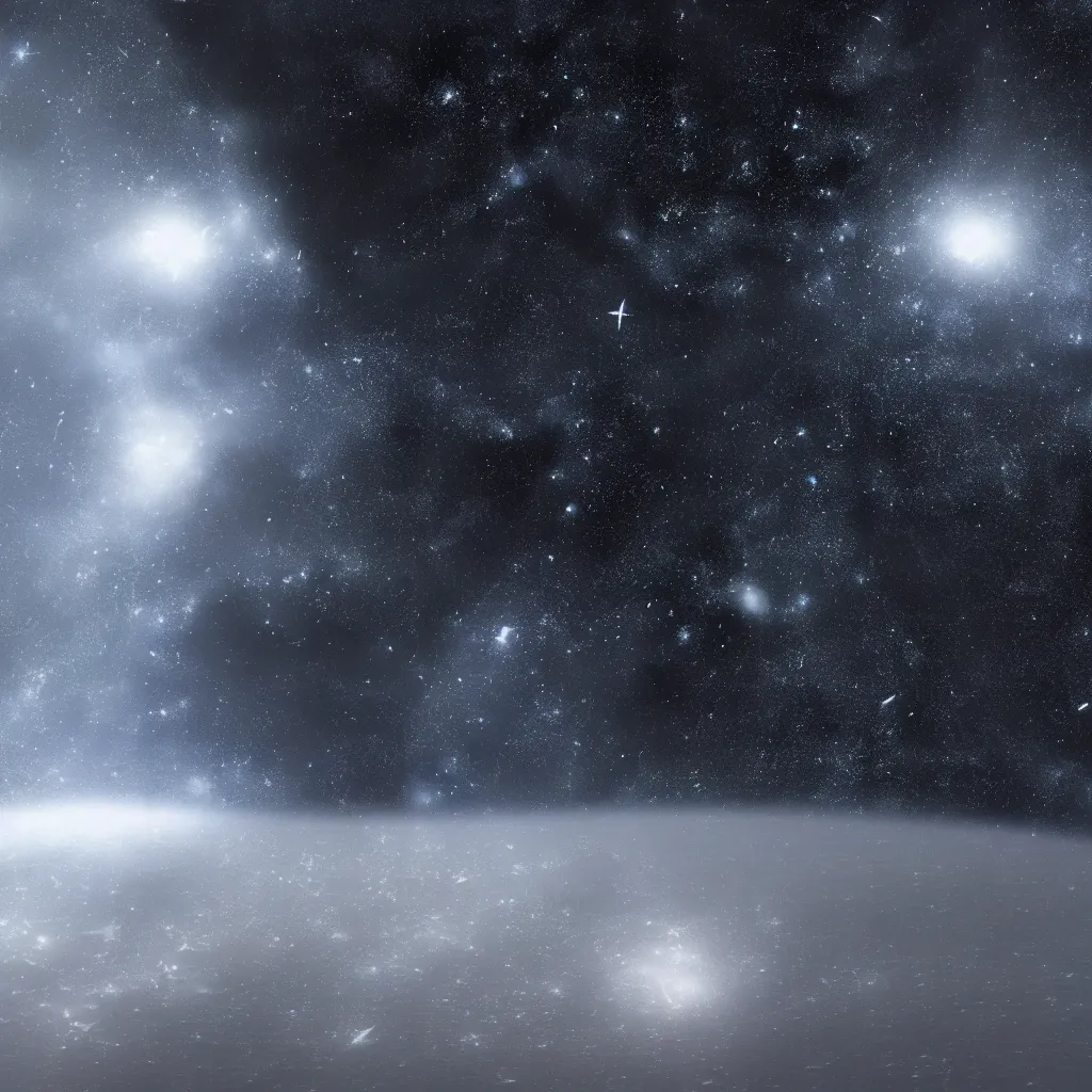 Image similar to space, dark, void of space, stars, crisp focus, NASA photo, octane render