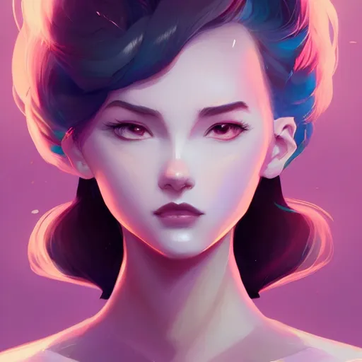 Prompt: a portrait of a beautiful model, art by lois van baarle and loish and ross tran and rossdraws and sam yang and samdoesarts and artgerm, digital art, highly detailed, intricate, sharp focus, Trending on Artstation HQ, deviantart, unreal engine 5, 4K UHD image