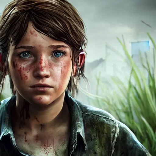 Image similar to ellen paige as ellie in the last of us