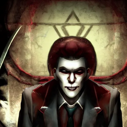 Image similar to smiling jack, vampire the masquerade bloodlines, troika games, vtmb, vtm