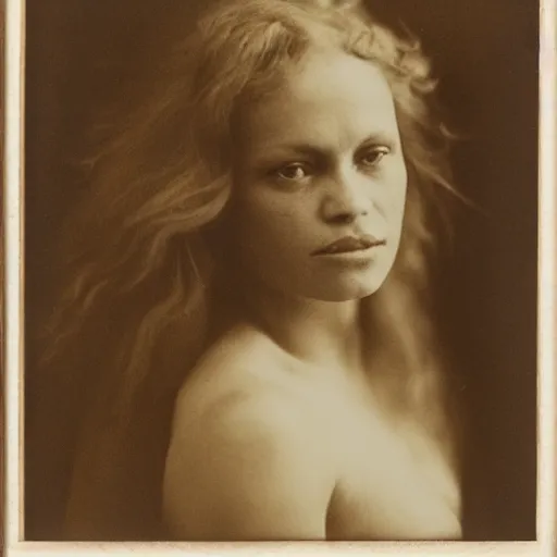 Prompt: pamela anderson by julia margaret cameron 1 8 8 0 s, realistic, body shot, sharp focus, 8 k high definition, insanely detailed, intricate, elegant