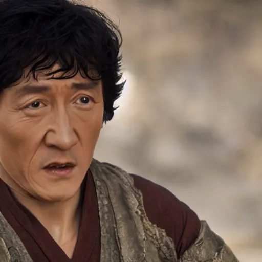 Image similar to Jackie Chan as frodo, 8k