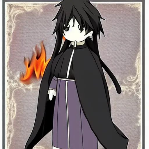 Prompt: cute fumo plush of the fire and brimstone preacher of a small parish, anime