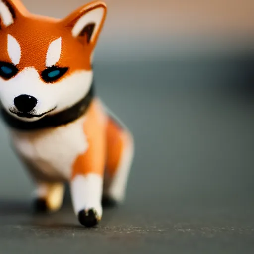 Prompt: close up photo of a tiny shiba inu riding a paper plane, cinematic, shallow dof, 3 5 mm, 4 k, macro