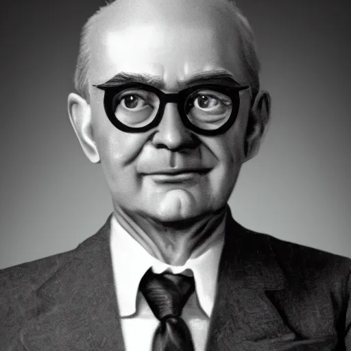 Image similar to photorealistic alfred e neumann as the owner of amazon.com