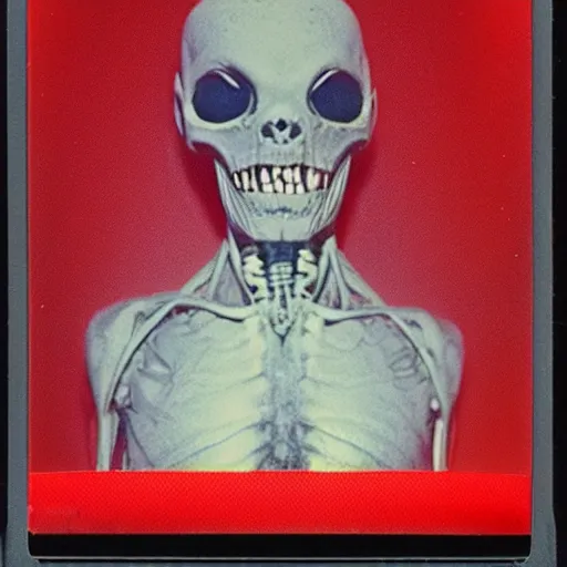 Image similar to dead alien autopsy real Polaroid photo